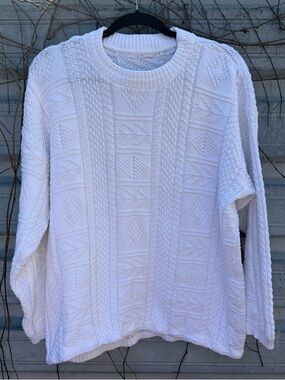 Vintage Textured Knit Sweater